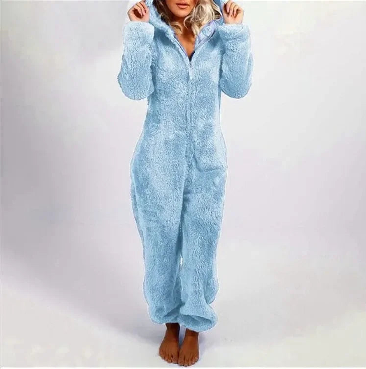 Charlotte – Mysig och Elegant Dam Hooded Onesie Pyjamas