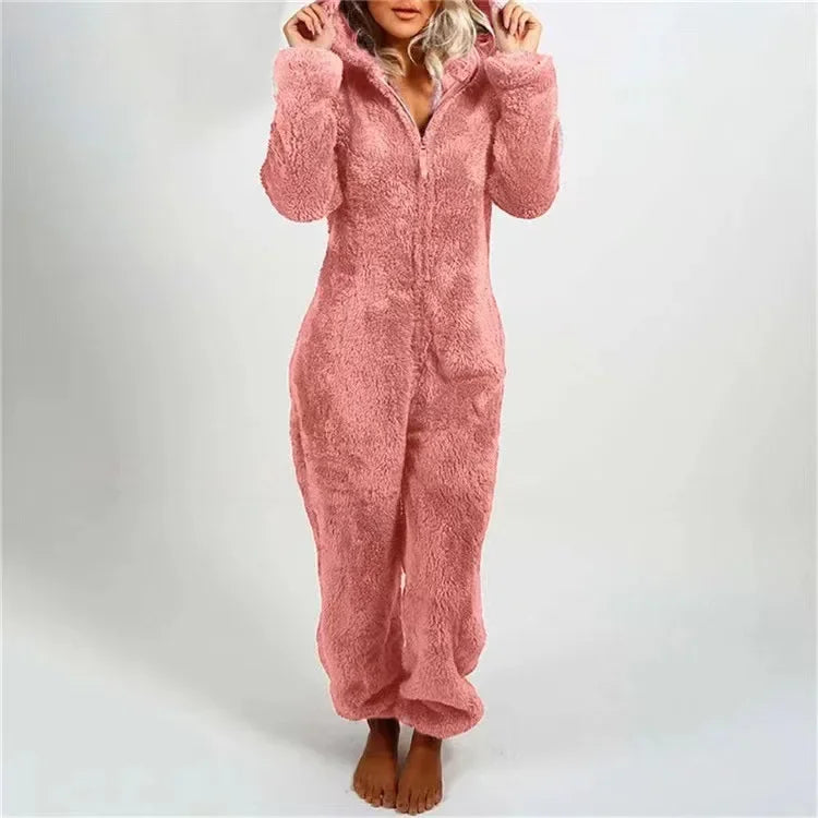 Charlotte – Mysig och Elegant Dam Hooded Onesie Pyjamas