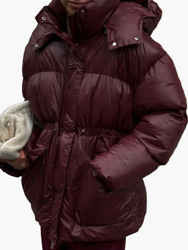 Dam Vinterjacka Oversized Puffer Elegant Urban Vardag