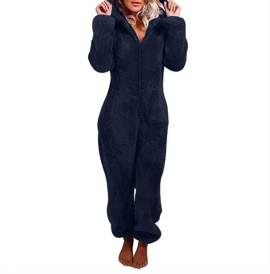 Charlotte – Mysig och Elegant Dam Hooded Onesie Pyjamas