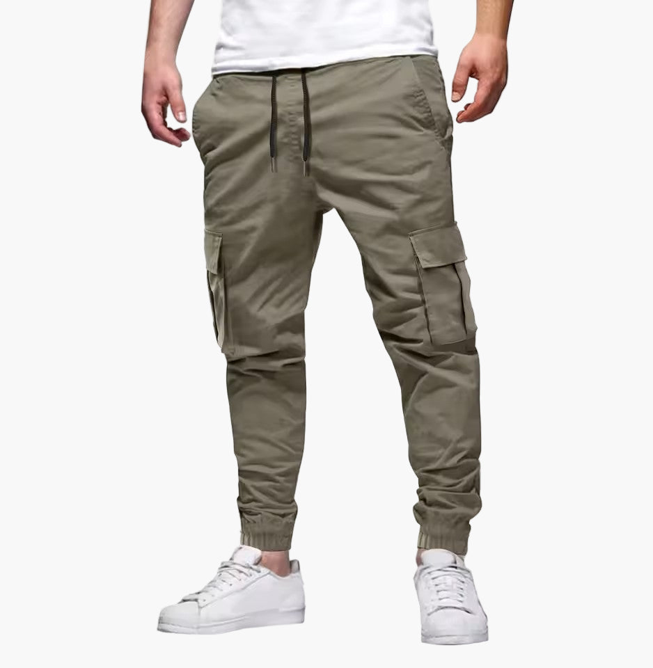 Herr Jogger Cargo Byxor – Modern Stil och Funktionell Vardagskomfort