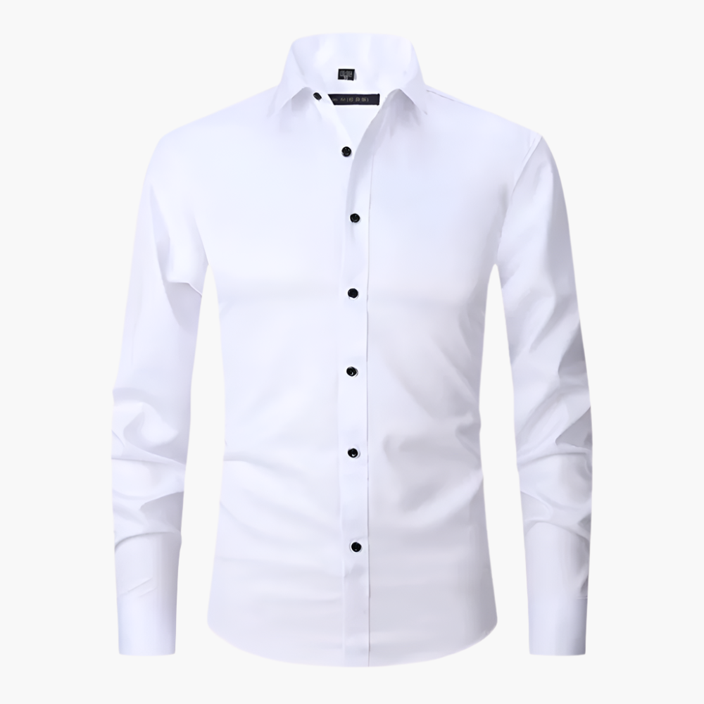 Herrskjorta Slim Fit Stretch – Klassisk och Elegant för Affärs- och Casualbruk