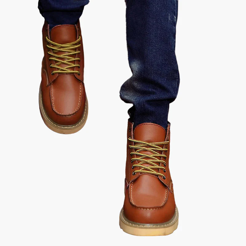 Herr Retro Vinterkängor – Klassiska Boots för Vardag och Outdoor