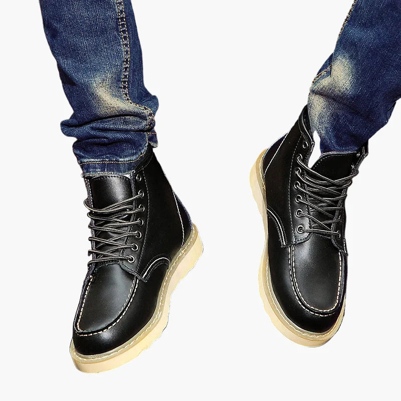 Herr Retro Vinterkängor – Klassiska Boots för Vardag och Outdoor