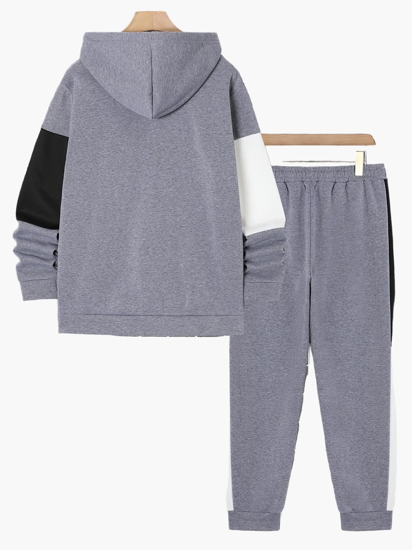 Herr Träningsdress Set – Sportig Hoodie och Joggingbyxa, Casual Fritidsstil