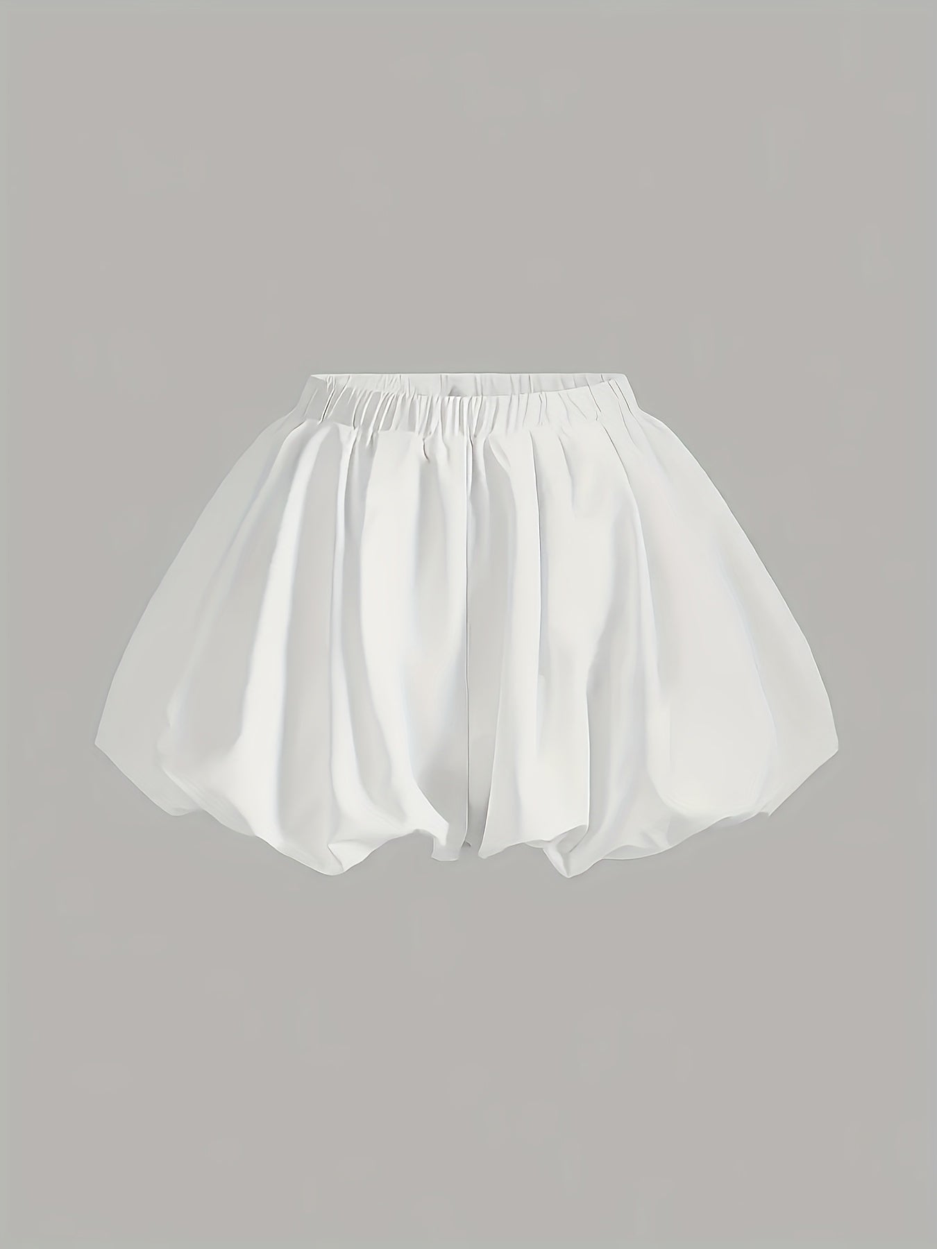 Damballongshorts med hög midja och voluminös siluett – Trendigt och bekvämt modeval