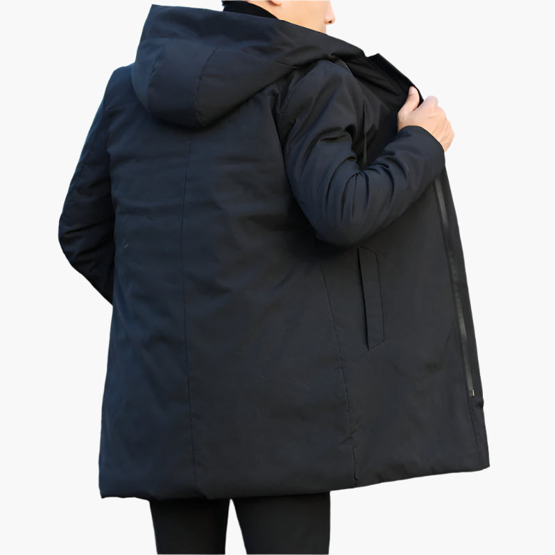Herr Vinterjacka Sportig Vind- och Vattentät Modern Stil