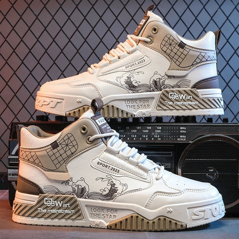 Oliver – Moderiktiga Höga Sneakers för Män