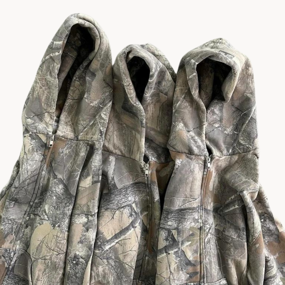 Unisex Camo Hoodie – Oversized Urban Streetwear för Vardag & Outdoor