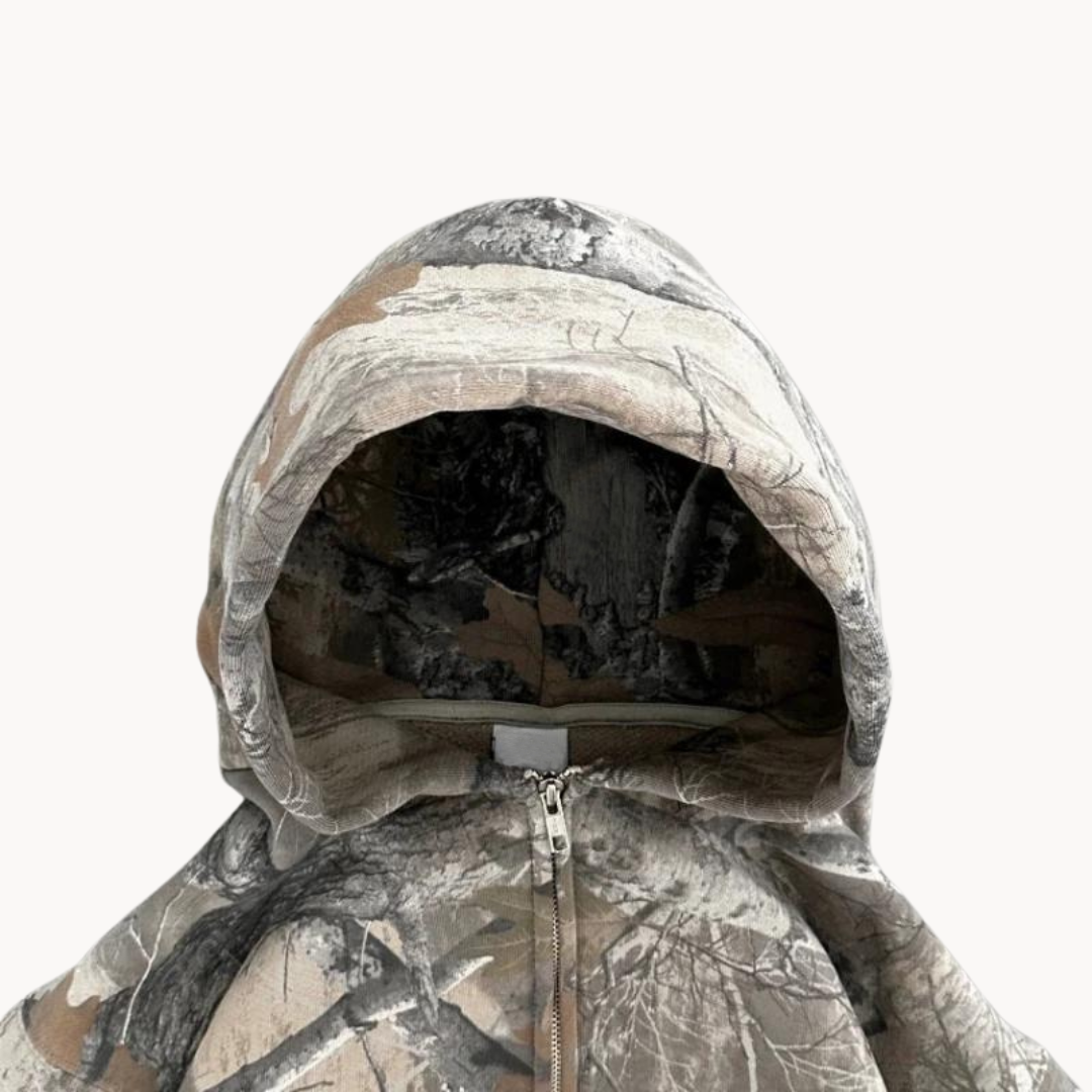 Unisex Camo Hoodie – Oversized Urban Streetwear för Vardag & Outdoor