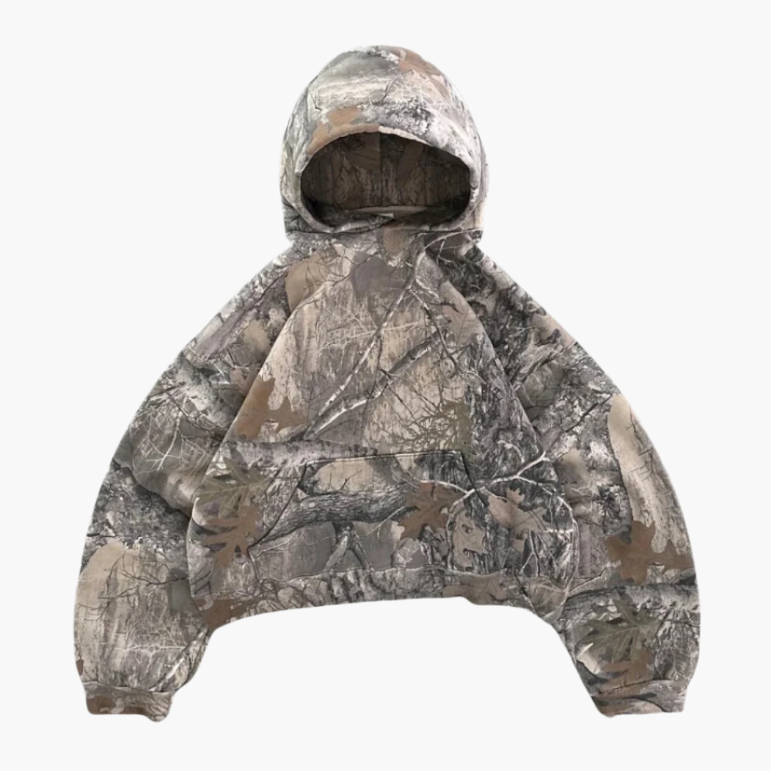 Unisex Camo Hoodie – Oversized Urban Streetwear för Vardag & Outdoor