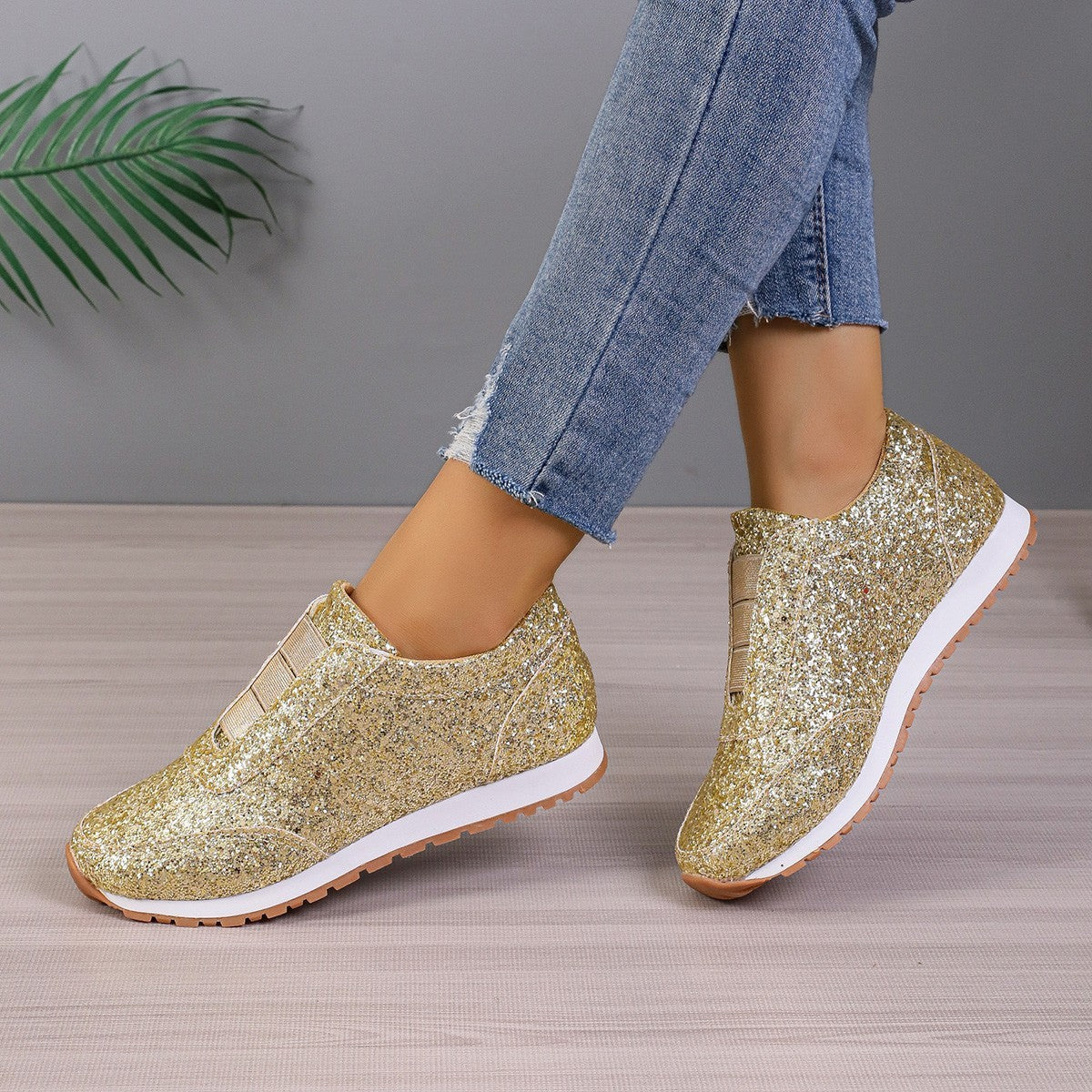 Leanne – Paljettprydda Casual Damskor