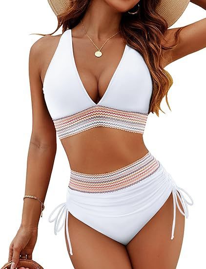Robyn – Högmidjad Bikinisplit med Trendigt Design