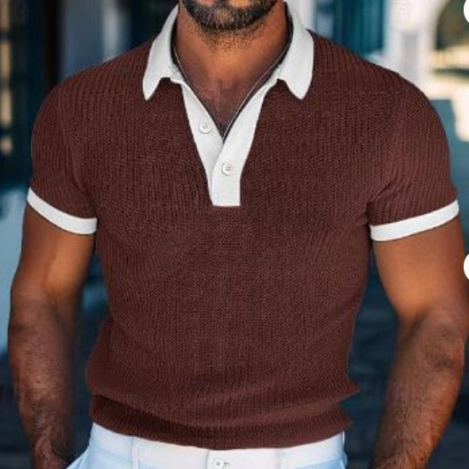 Jacob – Kortärmad Polo T-shirt i Vit