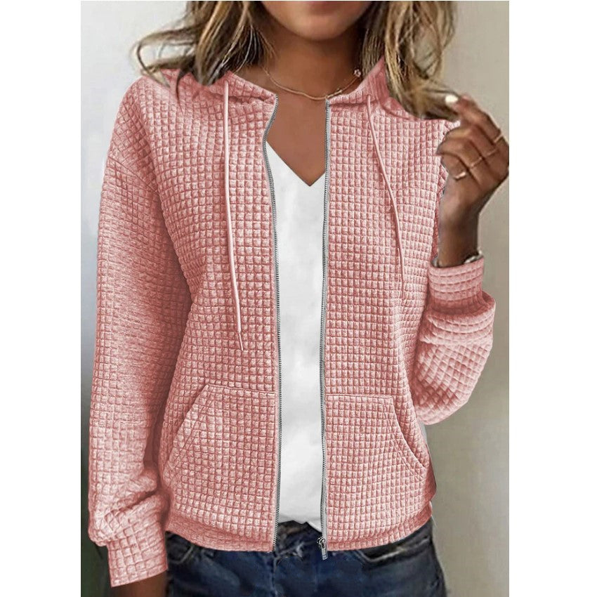 Donna – Långärmad zip-hoodie med cardigan
