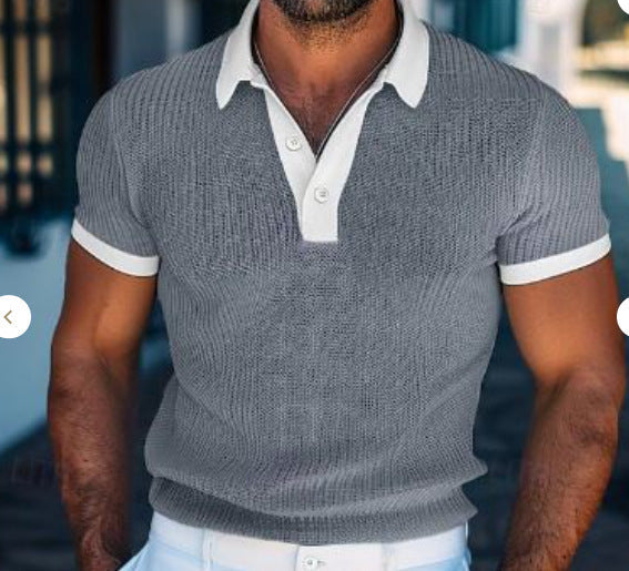 Jacob – Kortärmad Polo T-shirt i Vit