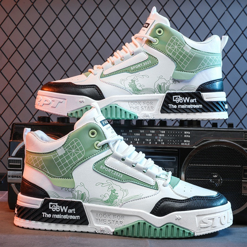 Oliver – Moderiktiga Höga Sneakers för Män
