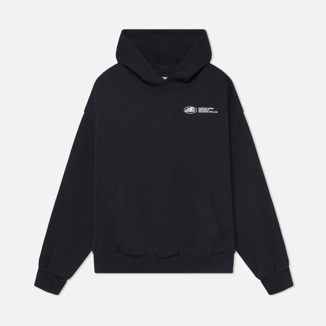 Dam Hoodie med Tryck och Avslappnad Passform – Trendig Vintertröja för Vardag och Fritid