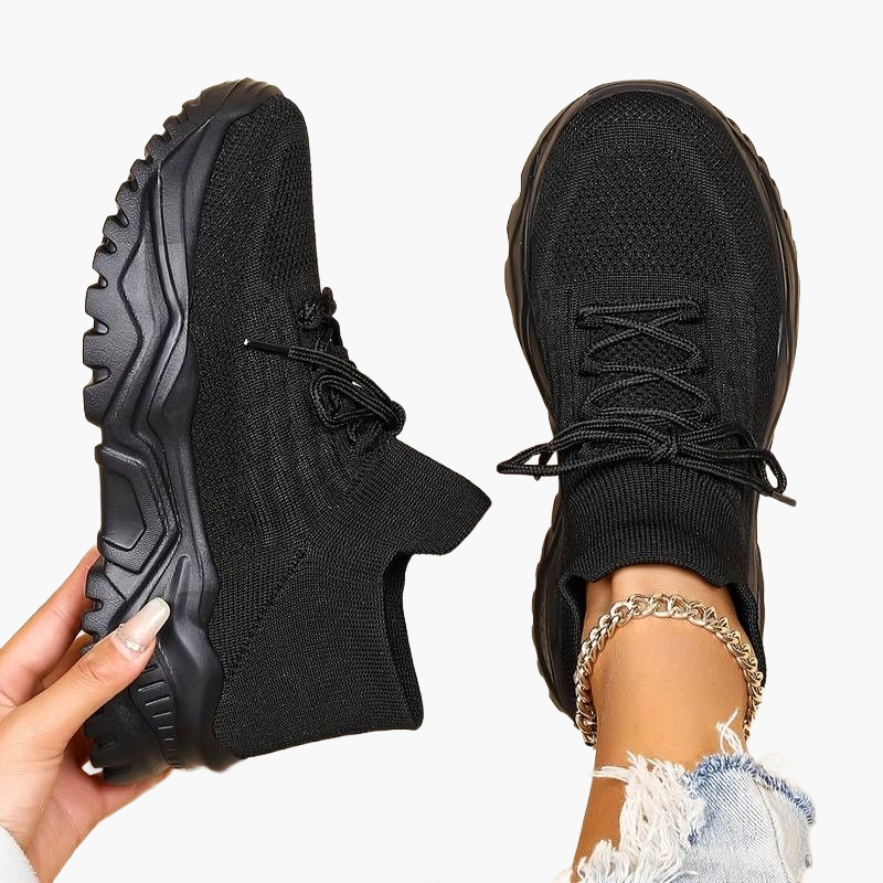 Dam Sneakers Sportiga Chunky Walkingskor för Komfort och Smärtlindring