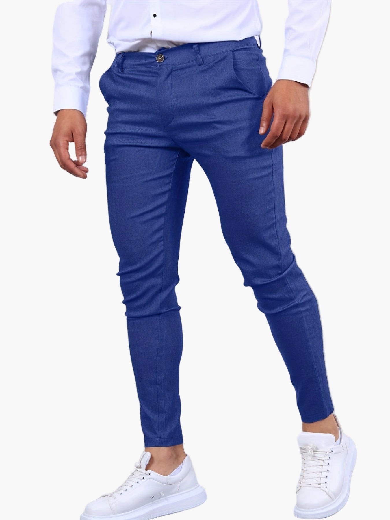 Herr Skinny Fit Chinos – Modernt Snitt för Vardag och Fest