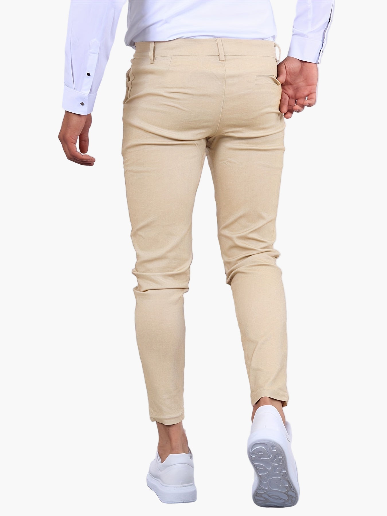 Herr Skinny Fit Chinos – Modernt Snitt för Vardag och Fest