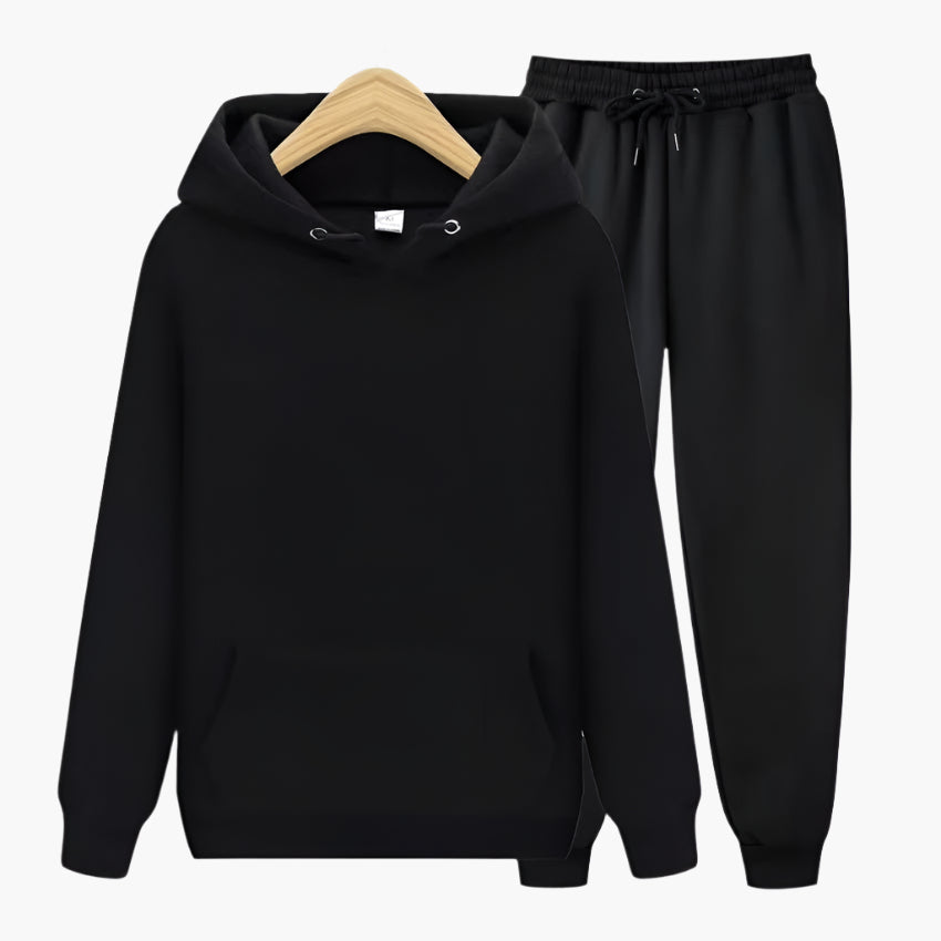 Herrar Mjukisdräkt Hoodie och Joggingbyxor Set – Perfekt för Avkoppling och Träning