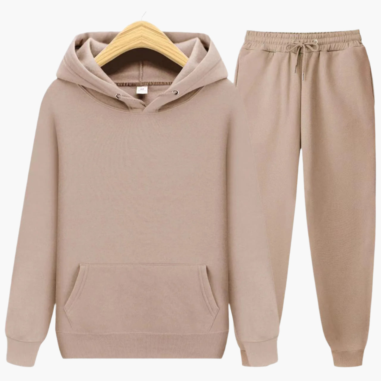 Herrar Mjukisdräkt Hoodie och Joggingbyxor Set – Perfekt för Avkoppling och Träning