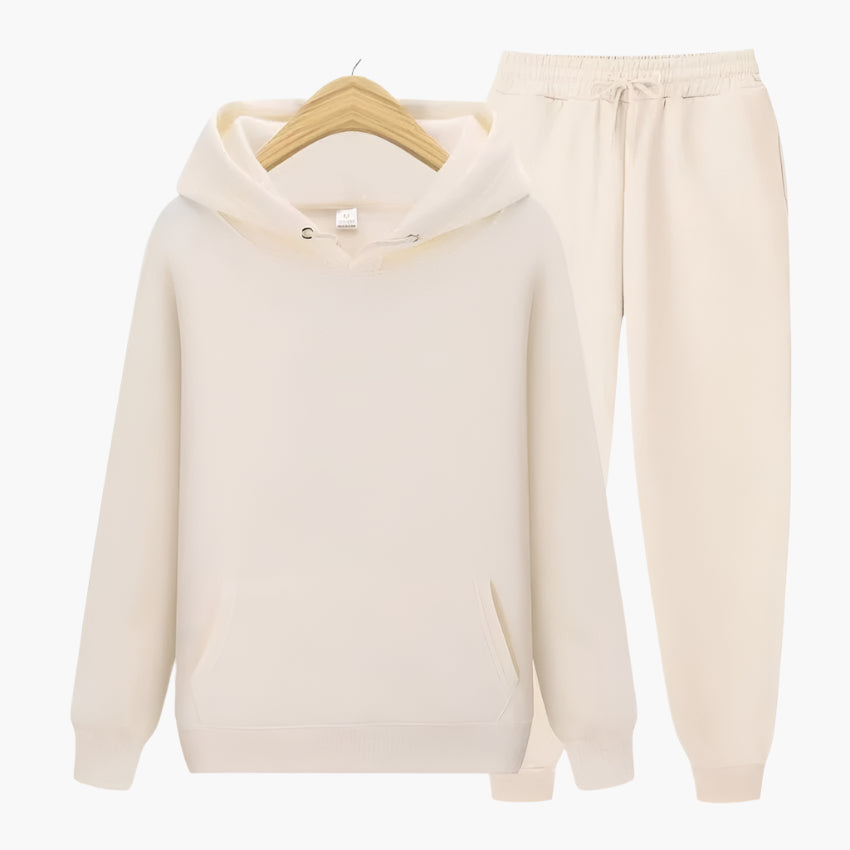 Herrar Mjukisdräkt Hoodie och Joggingbyxor Set – Perfekt för Avkoppling och Träning