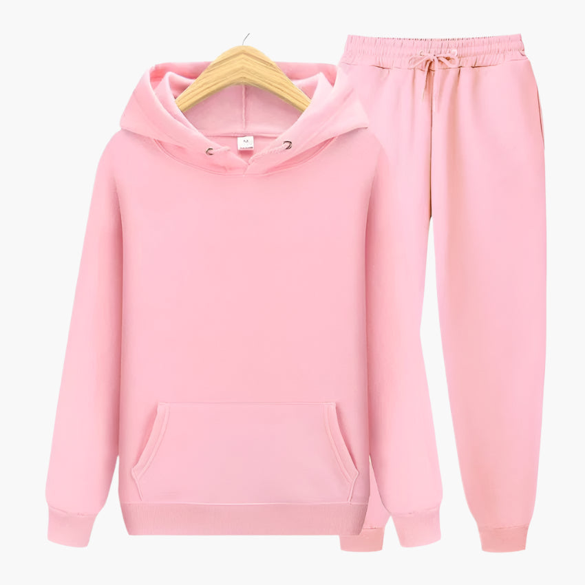 Herrar Mjukisdräkt Hoodie och Joggingbyxor Set – Perfekt för Avkoppling och Träning