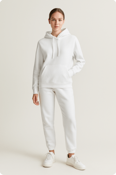 Herrar Mjukisdräkt Hoodie och Joggingbyxor Set – Perfekt för Avkoppling och Träning