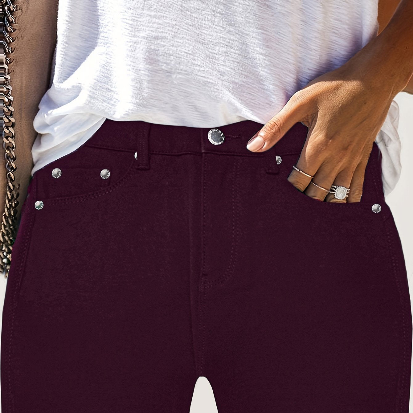 Sofia - Högmidjade Stretchjeans