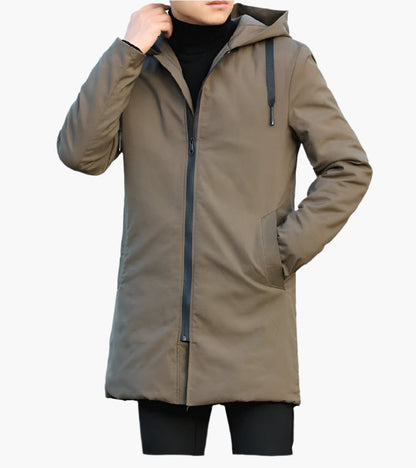 Herr Vinterjacka Sportig Vind- och Vattentät Modern Stil
