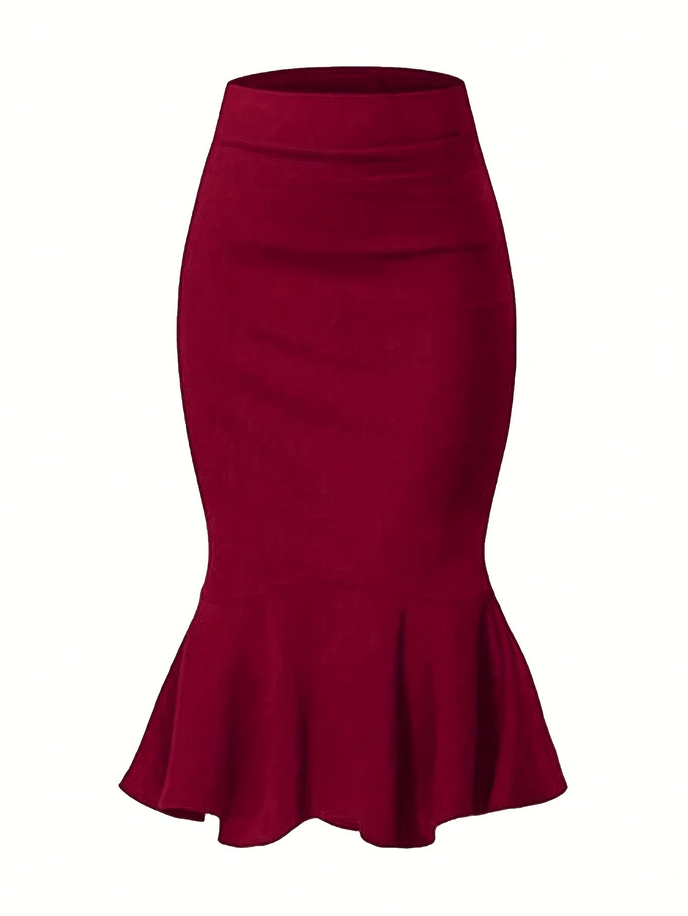 Dam Kjol Fishtail Midi Elegant Kontor Festklädsel