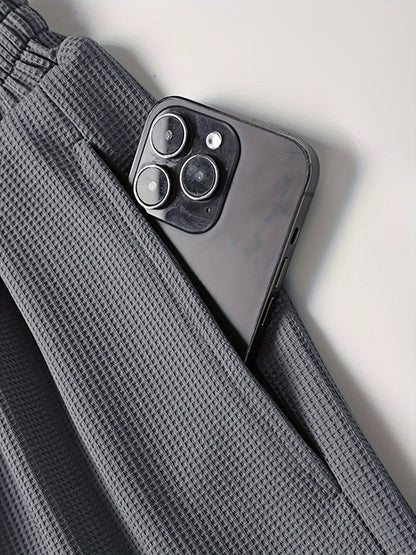 Herr Lounge-Set Tvådelad T-shirt och Shorts Casual Avslappnad Stil