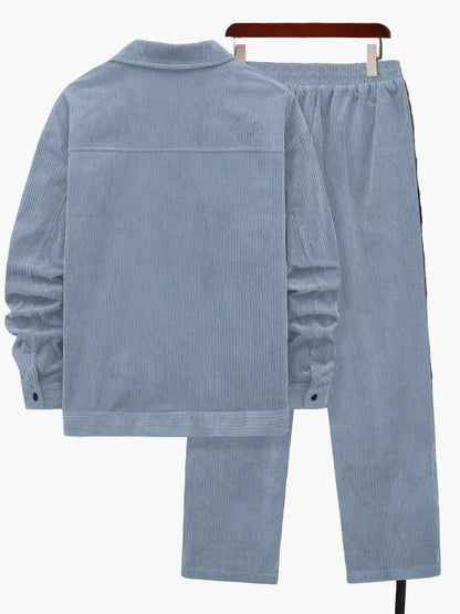 Herrset – Avslappnad jacka och byxa, modern stil för höst och vinter