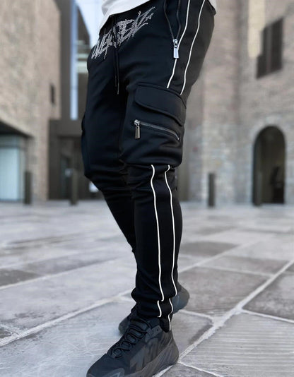 Alan – Multi Pocket Cargo Byxor för Herr