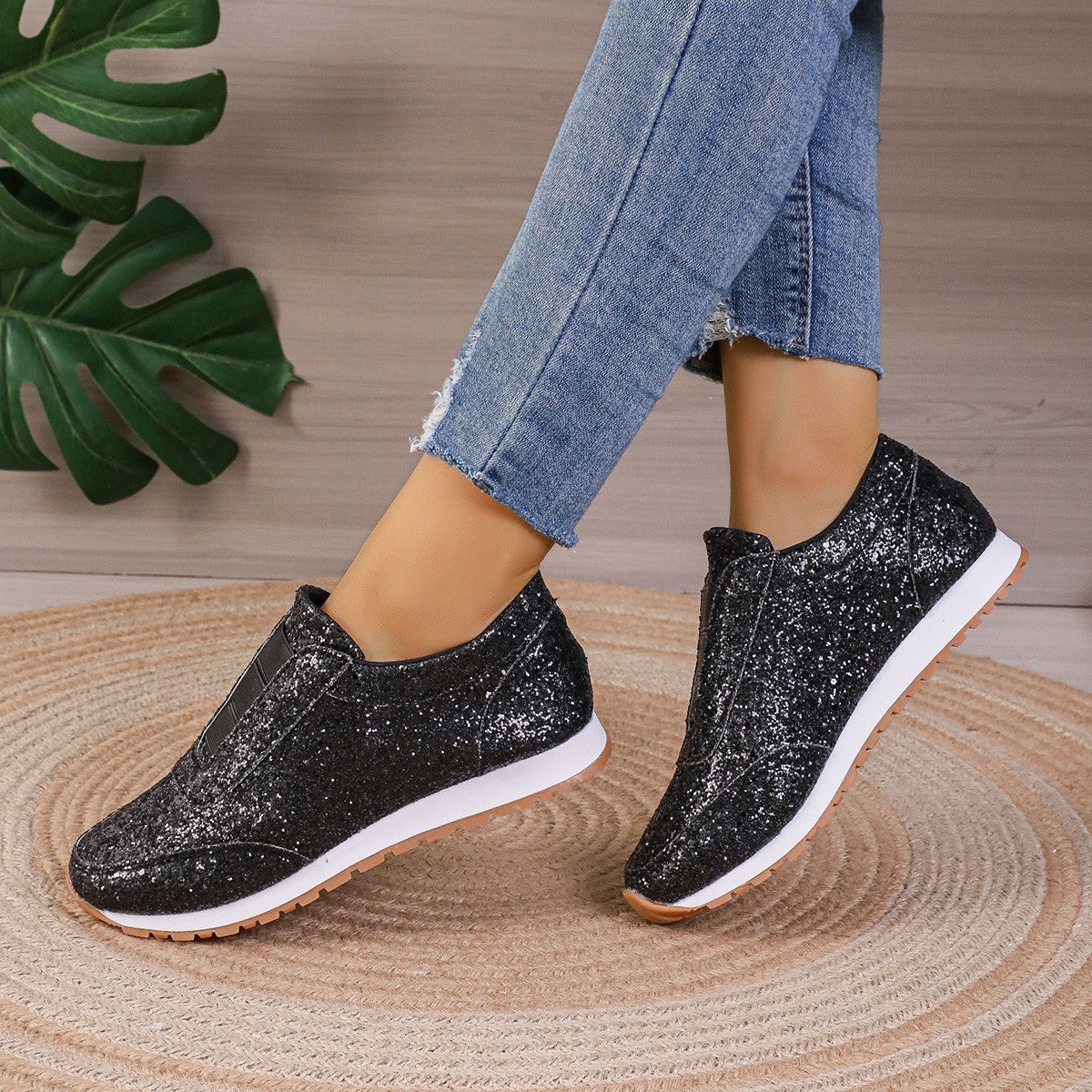 Leanne – Paljettprydda Casual Damskor