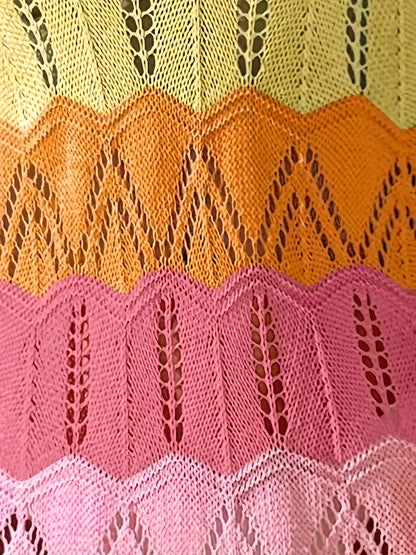 Damklänning Boho Mini med Zigzagmönster – Perfekt för Semester och Strand