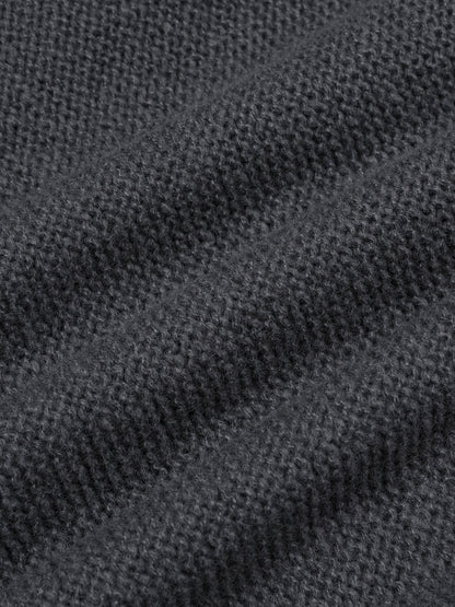 Herr Stickad Tröja med Kabelmönster – Casual Höst/Vinter Mode