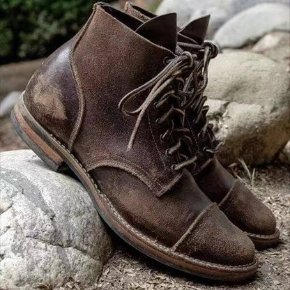 Herrkängor i konstläder – Klassisks boots för stil och komfort