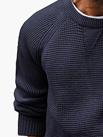 Herrstickad tröja – Vintage stil, avslappnad vardagströja för vuxna