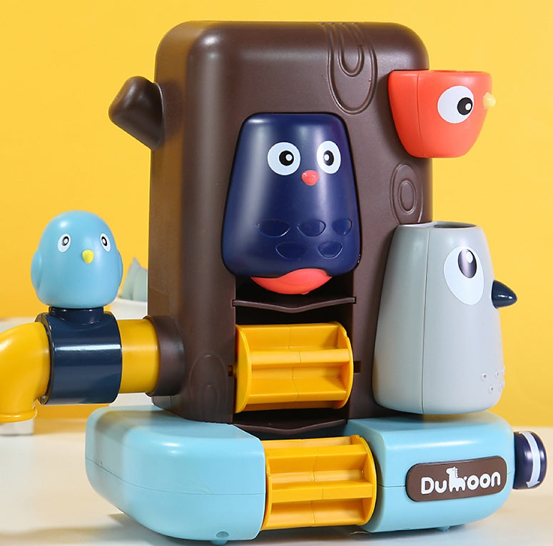 Barns vattenhjulsleksak i form av trädkoja – pedagogisk och rolig aktivitetsleksak för pojkar och flickor