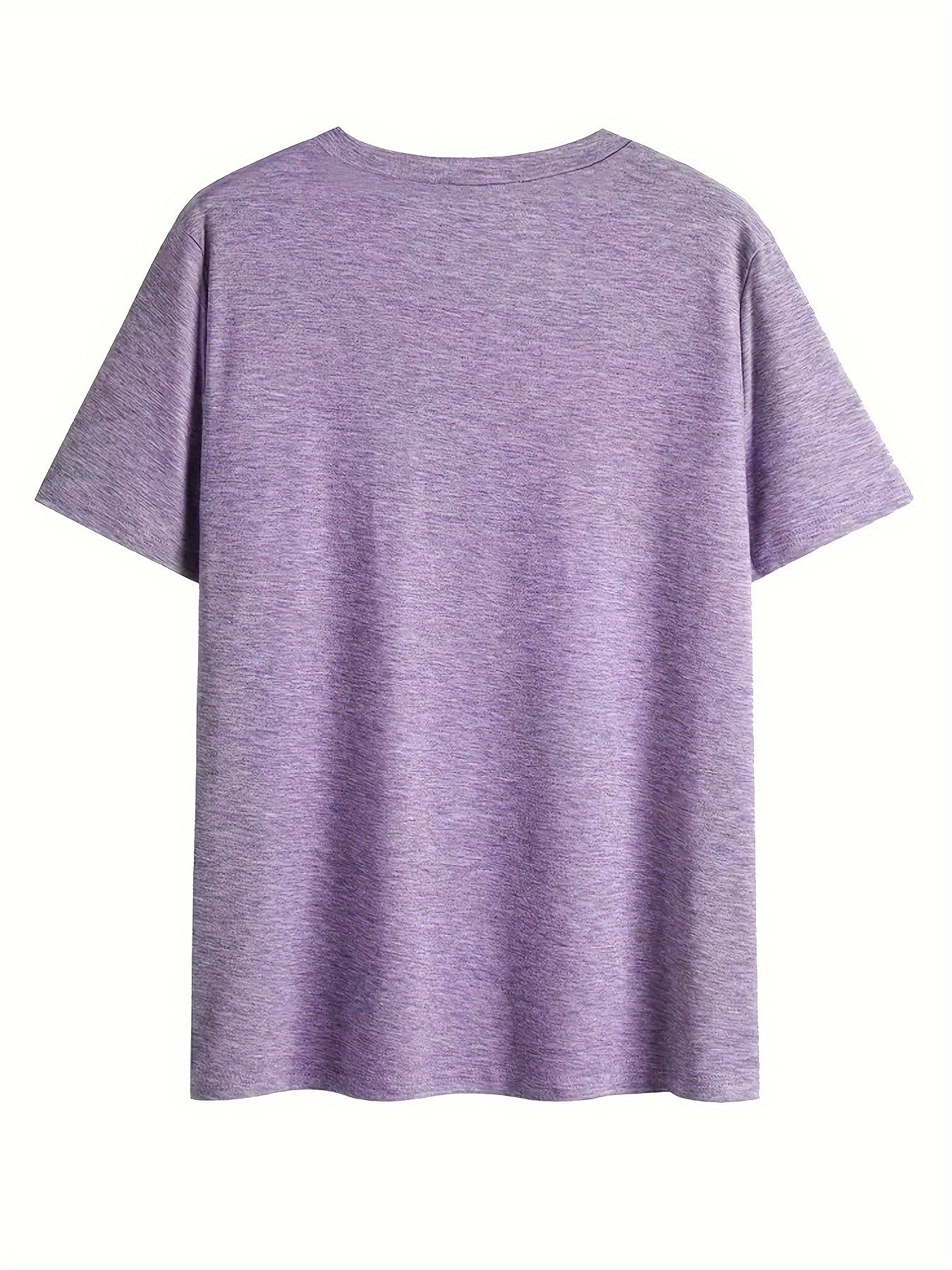 Dam T-shirt med v-ringning och blommönster – avslappnad sommarstil