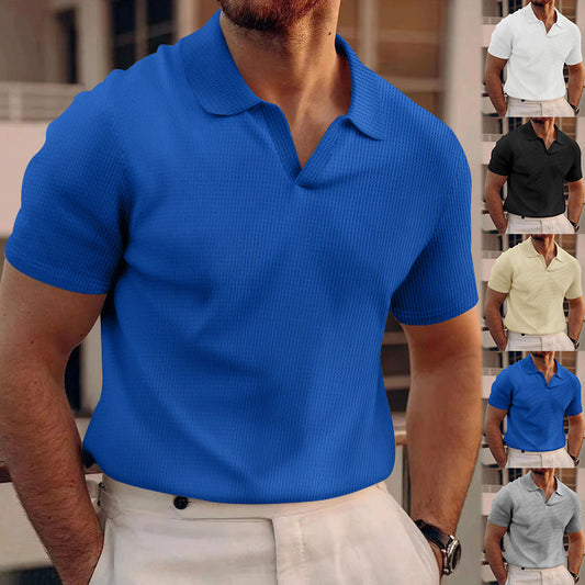 Herr Piké T-shirt Slim Fit – Modern och Stilren Kortärmad Pikétröja för Vardag och Arbete