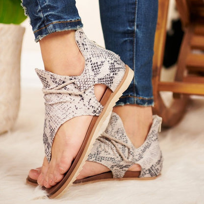 Donna – Sandaler med djurmönster
