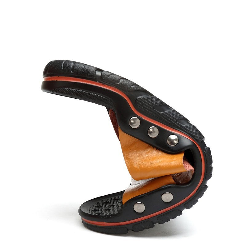 Geoffrey – Stora storlekens modeinspirerade halkfria sandaler