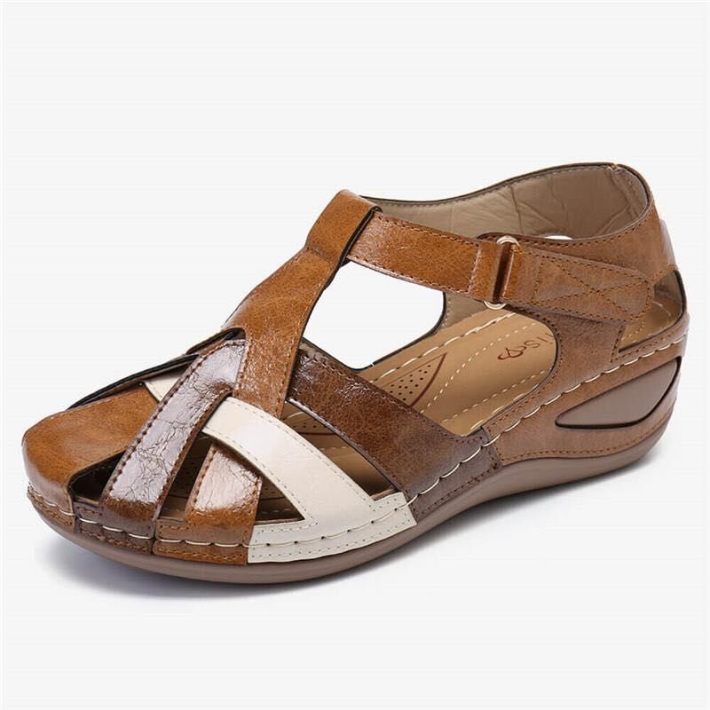 Shannon – Vattentåliga Sommar Sandaler med Blandad Färgdesign och Klack