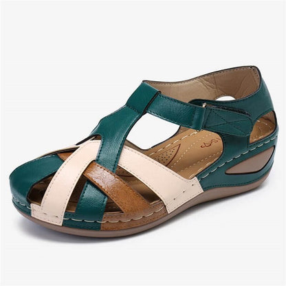 Shannon – Vattentåliga Sommar Sandaler med Blandad Färgdesign och Klack