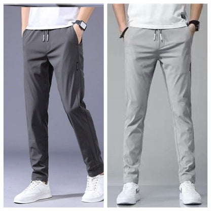 Chris – Lösa Rak Sweatpants i Koreansk Stil