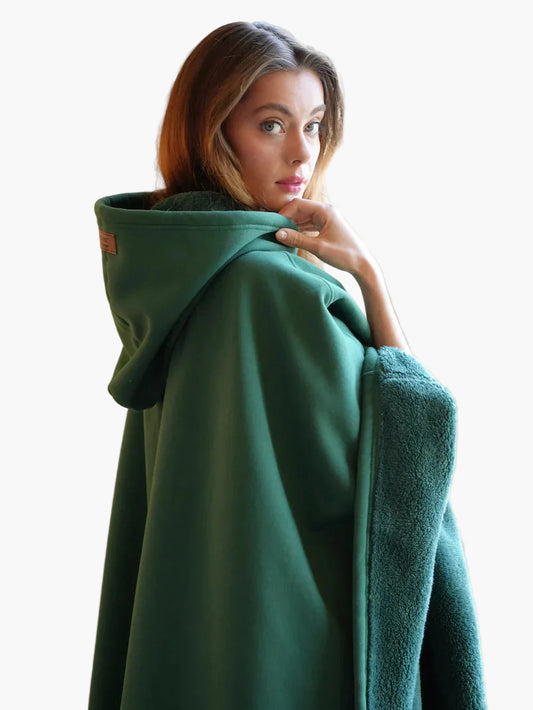 Dam Oversized Hoodie-Filt – Mysig Loungeklädsel för Avslappning och Hemmabruk